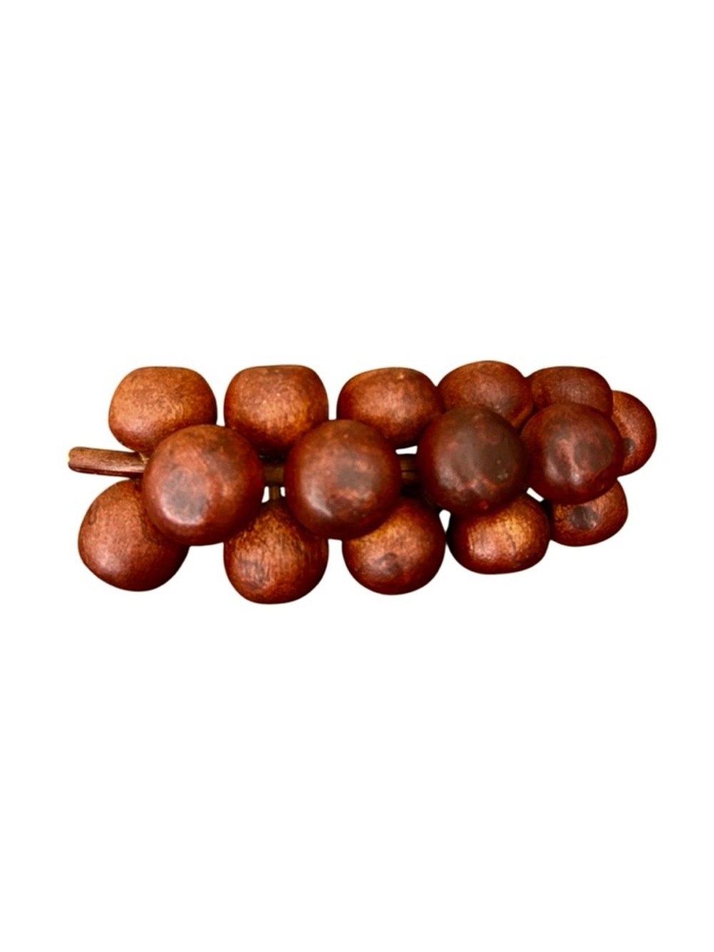 Vintage Hand Carved Monkey Pod Wood Grape Cluster Artsy MCM Farmhouse‎ Retro